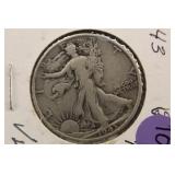 1943-D Walking Liberty Silver Half Dollar