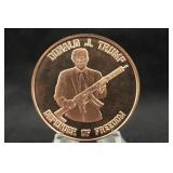 1oz .999 Copper Round