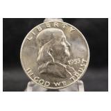 1953-D Uncirculated Franklin Silver Half Dollar