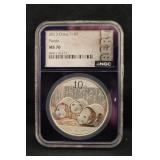 2013 MS70 1oz .999 Panda NGC Bert Holder