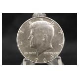 1964 Uncirculated Silver Kennedy Half Dollar