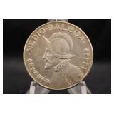 1966 Panama Silver 1/2 Balboa Coin
