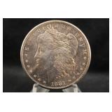 1881-S Uncirculated Morgan Silver Dollar *Toned