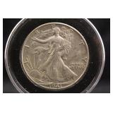 1941-D Walking Liberty Silver Half Dollar