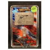 .999 Silver Gun Blue Print Bar Set 8grams