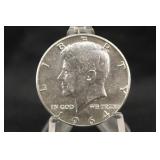 1964 Uncirculated Silver Kennedy Half Dollar