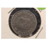 1964 Denmark 1 Krone Coin