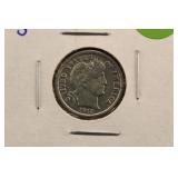 1912-S Barber Silver Dime