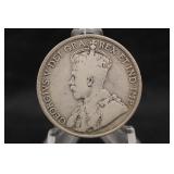 1917 Newfoundland Silver 50 Cent Coin