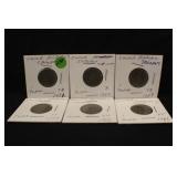 Lot of 6 Various China Taiwan Coins