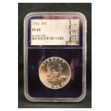 1961 PF69 Franklin Silver Half Dollar NGC BERT