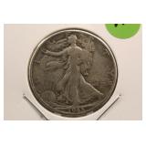 1945 Walking Liberty Silver Half Dollar