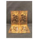 Lot of 4 Oklahoma 1/2 Gold Back Note