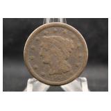 1844 Braided Hair Large Cent Coin