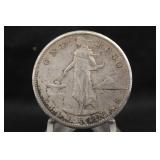 1909-S Philippines One Peso Silver Coin