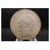 1930 Netherlands 2.5 Silver Gulden