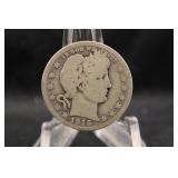 1915-D Barber Silver Quarter