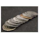 Lot of 11 German 10 Pfenning Coins