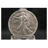 1945-D Walking Liberty Silver Half Dollar