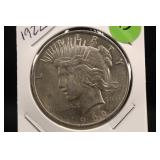 1922 Uncirculated U.S. Silver Peace Dollar
