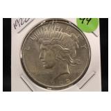1922 Uncirculated U.S. Silver Peace Dollar