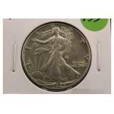 1942 Walking Liberty Silver Half Dollar