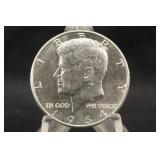 1964 Uncirculated Silver Kennedy Half Dollar