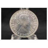 1954 Australian Florin Silver Coin