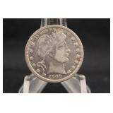 1909-O Barber Silver Quarter *Key Date