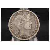 1898-P Barber Silver Half Dollar *Liberty