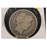 1905-O Barber Silver Half Dollar