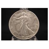 1944-S UNC Walking Liberty Silver Half Dollar