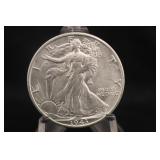 1943-S UNC Walking Liberty Silver Half Dollar