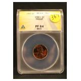 1961 PF 64 RED Certified Lincoln Cent