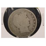 1904-P Barber Silver Half Dollar