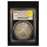 2010 PCGS Certified 1oz .999 Silver Eagle