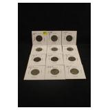 Lot of 12 Buffalo Nickels
