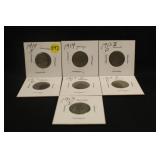 Lot of 7 Buffalo Nickels