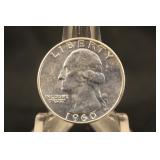 1960 Uncirculated Washington Silver Quarter