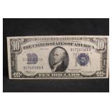 1934-A $10 Silver Certificate Bank Note