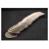 Lot of 36 1942-D Type 1 Jefferson Nickels