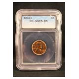 1955-S MS67 Red Lincoln Wheat Cent