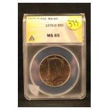 1976-D MS 65 Certified Kennedy Half Dollar
