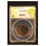 1976-D MS 65 Certified Kennedy Half Dollar