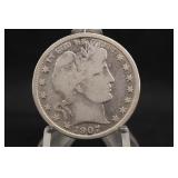 1907-S Barber Silver Half Dollar
