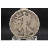 1917 Walking Liberty Silver Half Dollar