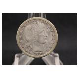 1910-D Barber Silver Quarter