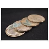 Lot of 4 Silver Kennedy Half Dollars Post-64