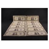 Lot of 20 $1 Silver Certificates