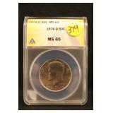 1976-D MS 65 Certified Kennedy Half Dollar